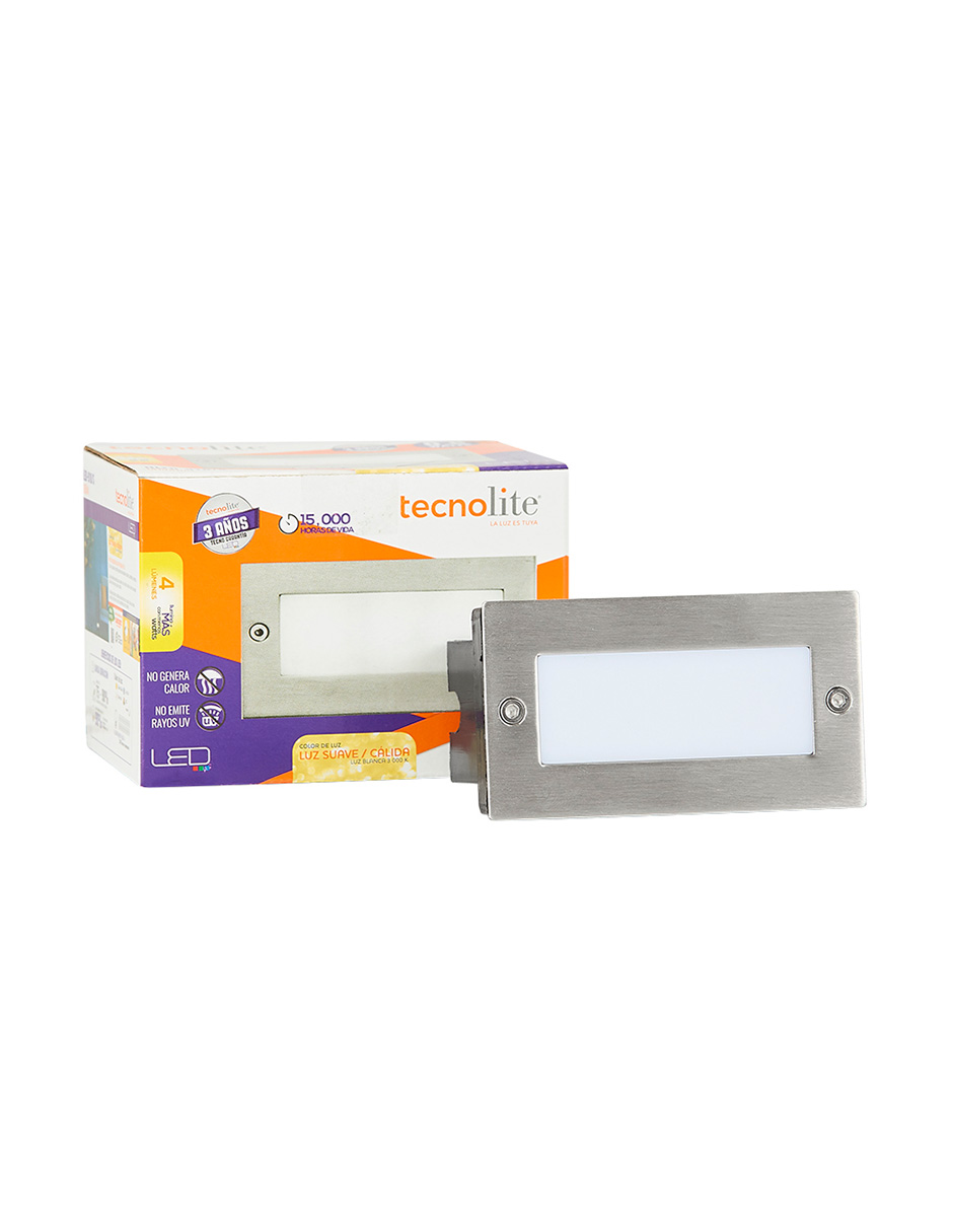 Foto 2 | Lámpara de Exterior Led Tecnolite para Empotrar de 0.6 W con Luz Suave Cálida