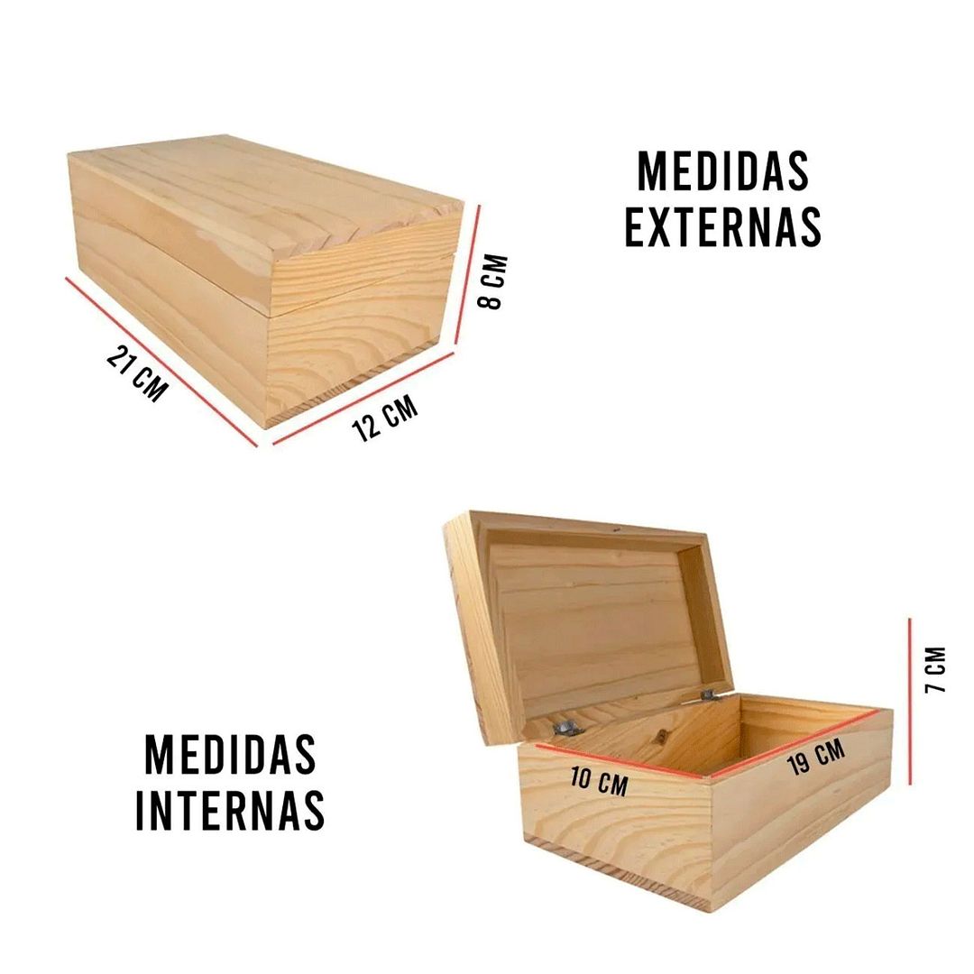 Foto 4 pulgar | Caja de Madera InstaCase para Regalo
