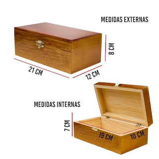 Foto 3 | Caja de Madera InstaCase Barnizada para Regalo