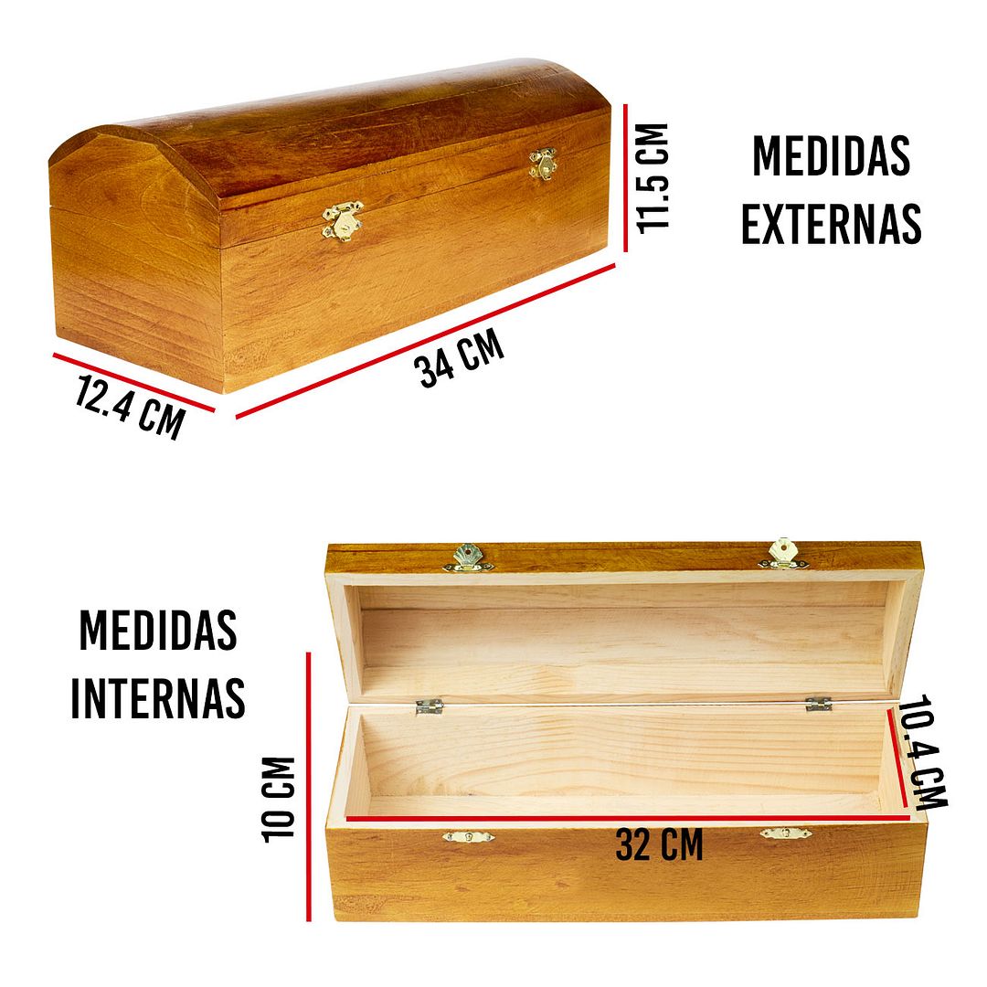 Foto 3 pulgar | Caja para Botella InstaCase de Madera Barnizada para Regalo