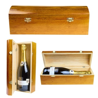 Foto 3 | Caja para Botella InstaCase de Madera Barnizada para Regalo