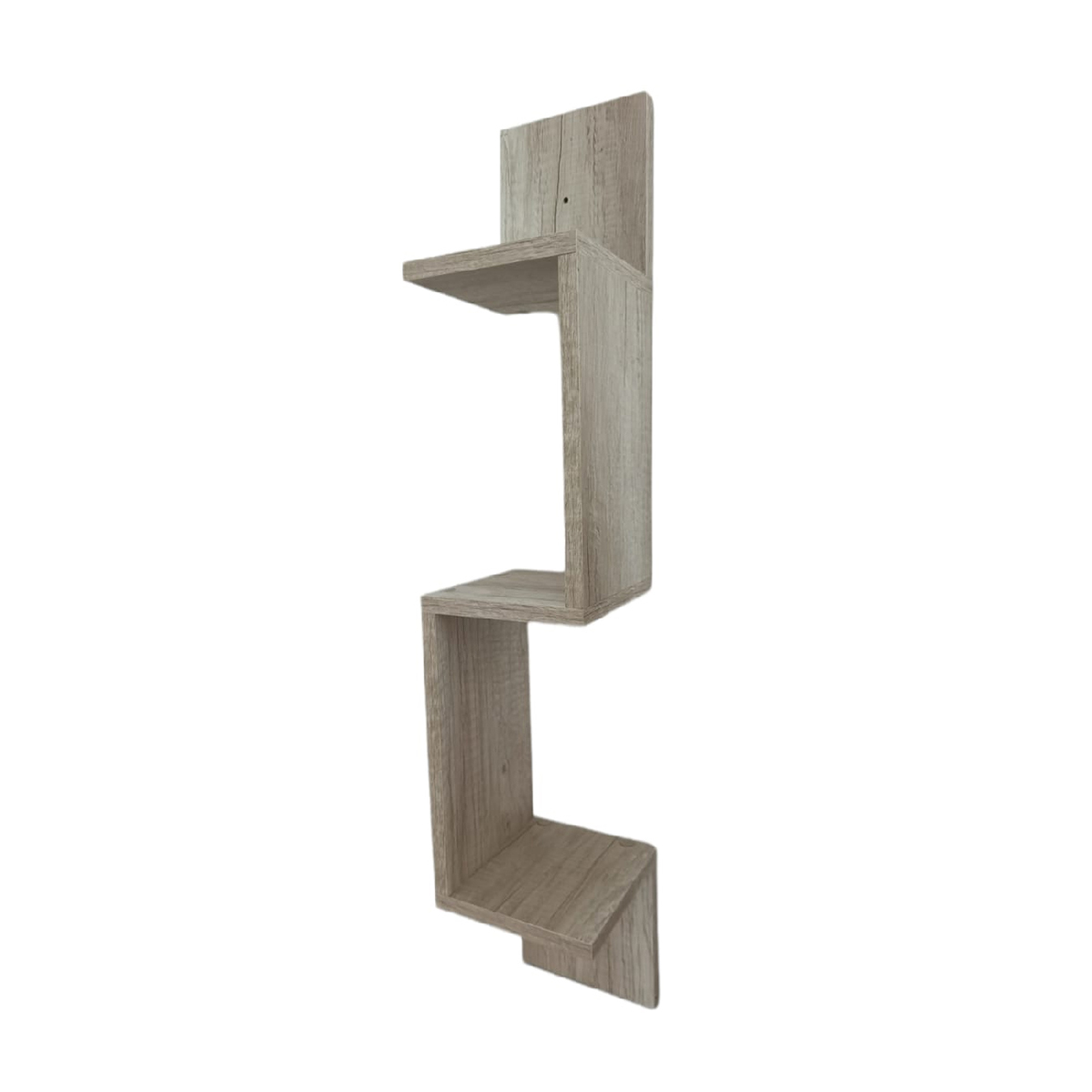 Repisa Esquinero Hanlob color Beige Estante Flotante de Madera 3 Niveles 85 X 15 Toscana