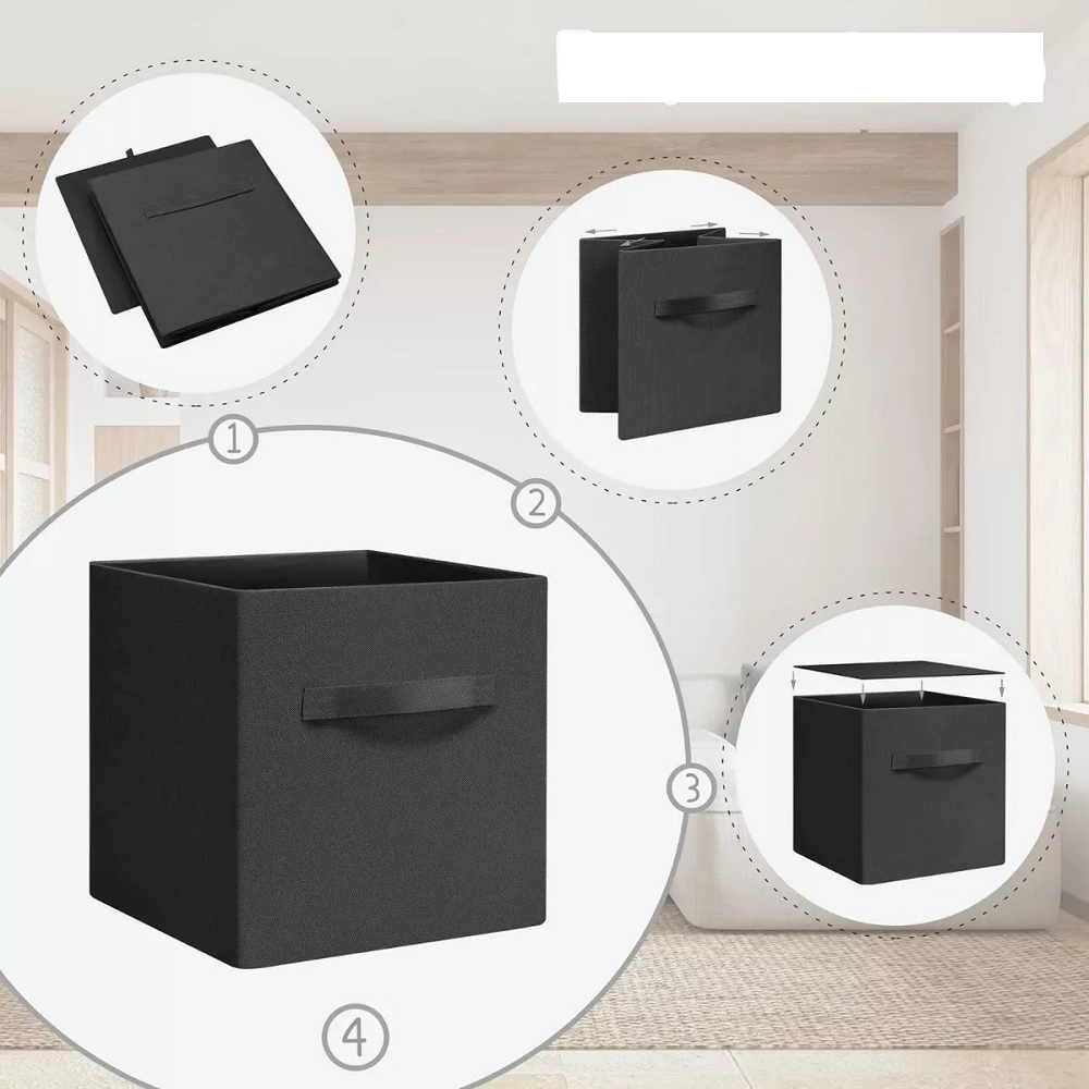 Foto 3 | 3 Cajas Malubero Costuras Reforzadas color Negro Plegable