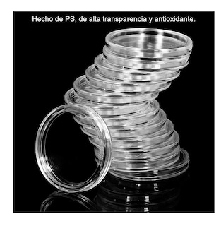 Foto 2 | Caja Plástica Belung para Colección de Moneda 40 mm 100 Capsulas