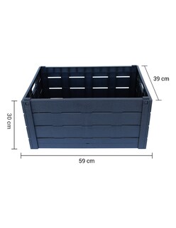 Foto 2 | Caja Plegable Ag Box Efecto Madera Fácil De Armar Resistente Ligera Multiuso 60 Litros Strata