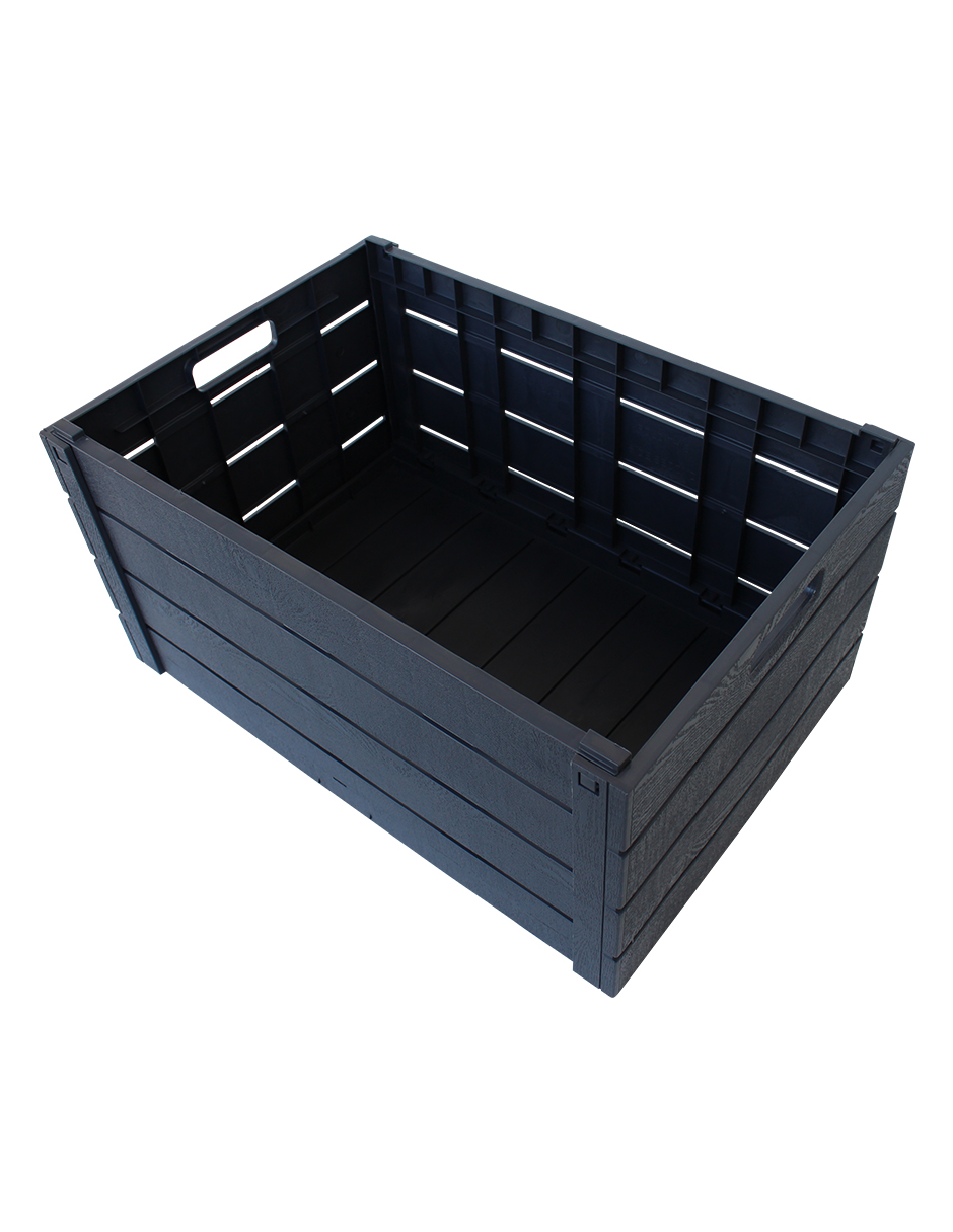 Foto 5 pulgar | Caja Plegable Ag Box Efecto Madera Fácil De Armar Resistente Ligera Multiuso 60 Litros Strata