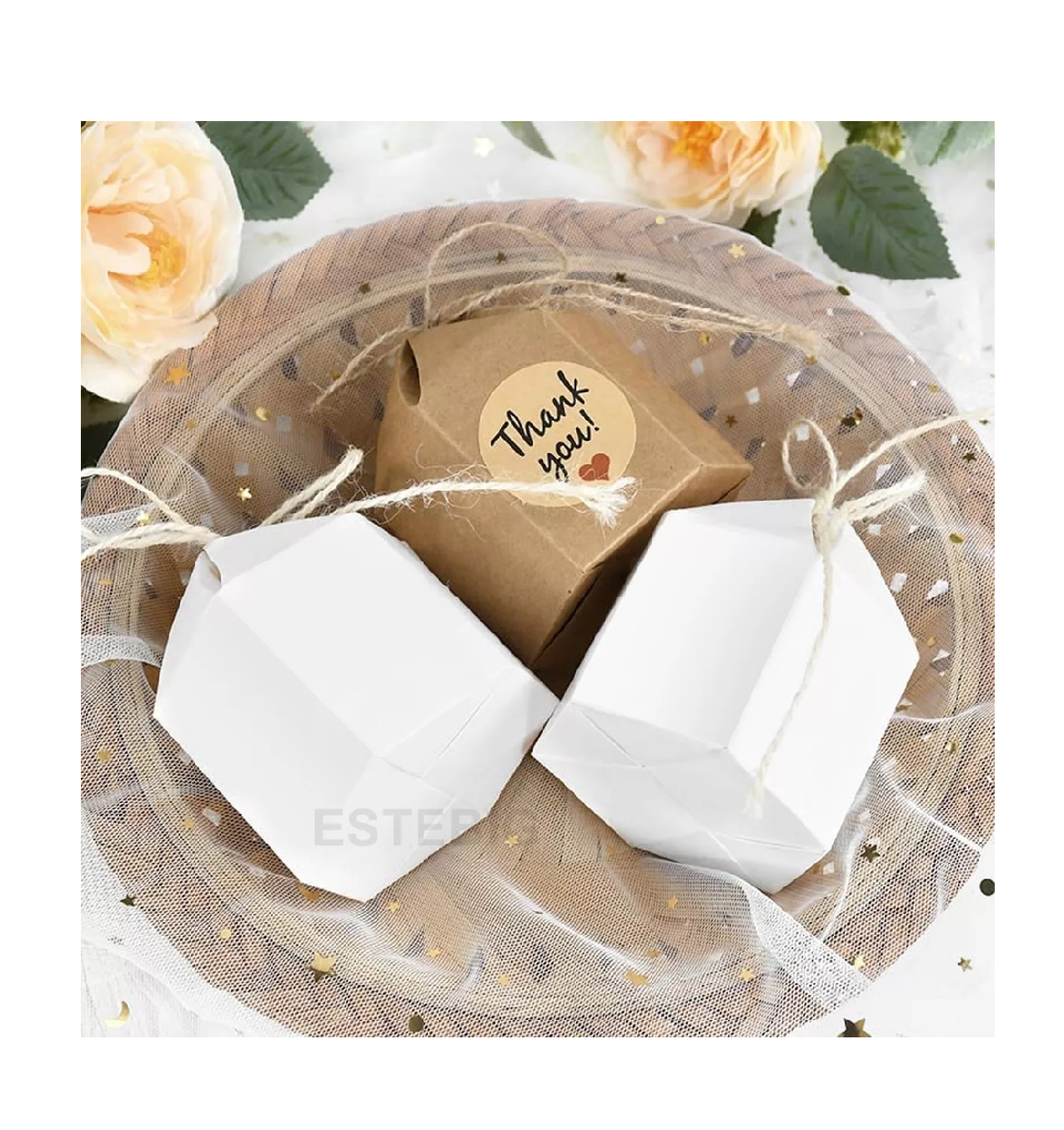 Foto 4 pulgar | Cajitas Papel Kraft Belug 50 Piezas