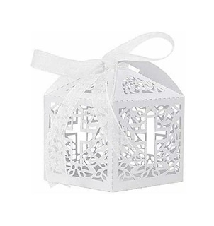Foto 1 | Cajitas de Cartón Blancas para Bodas Dulceros Cajas de Fiesta 50 pzas