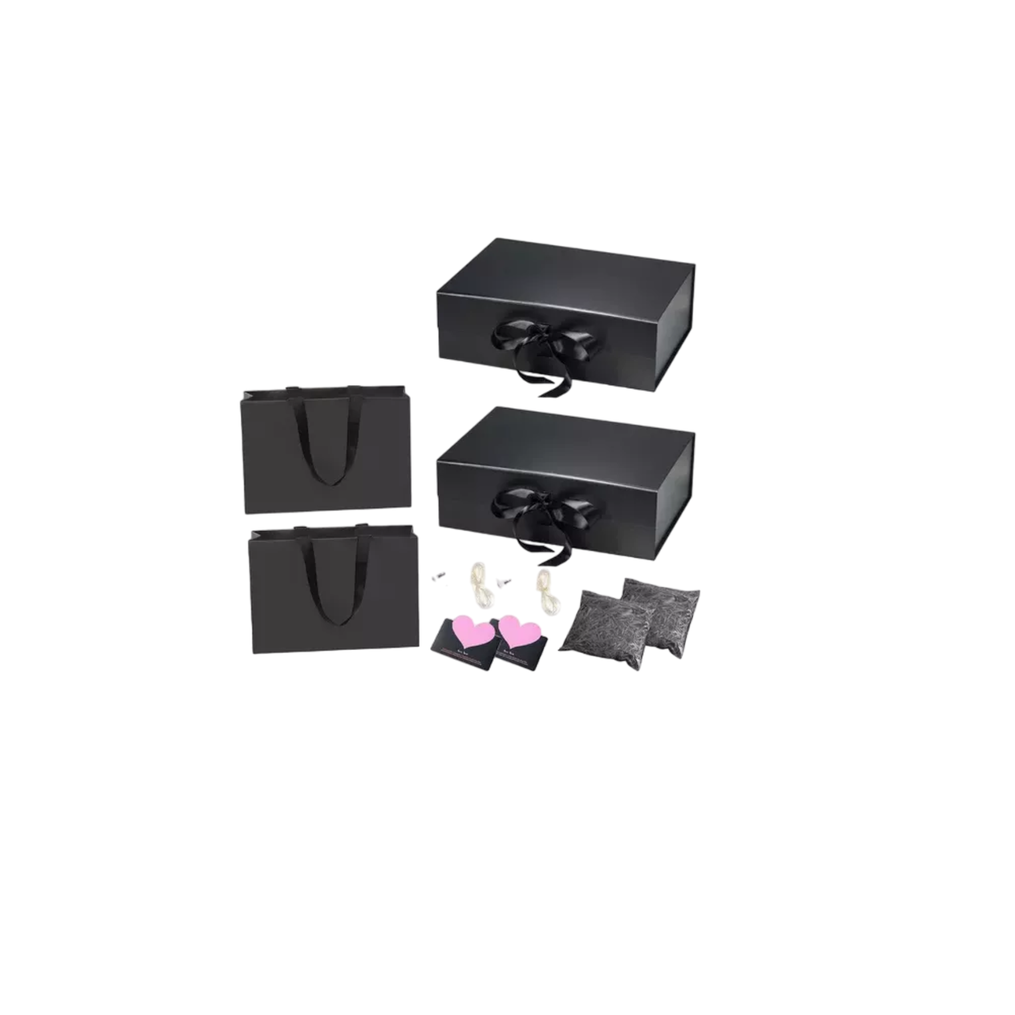 Cajas De Regalo Magnética Y Plegable De 33 X27 X 12 Cm 10 Pzs, Negro