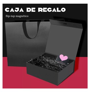 Foto 4 | Cajas De Regalo Magnética Y Plegable De 33 X27 X 12 Cm 10 Pzs, Negro