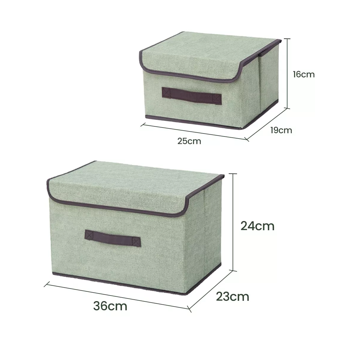 Foto 3 pulgar | 6 Unidades Cajas Organizadoras De Tela Plegables Con Tapas Eo Safe Imports Esi-14997  Verde