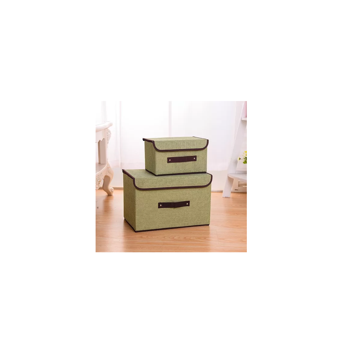 Foto 4 pulgar | 6 Unidades Cajas Organizadoras De Tela Plegables Con Tapas Eo Safe Imports Esi-14997  Verde