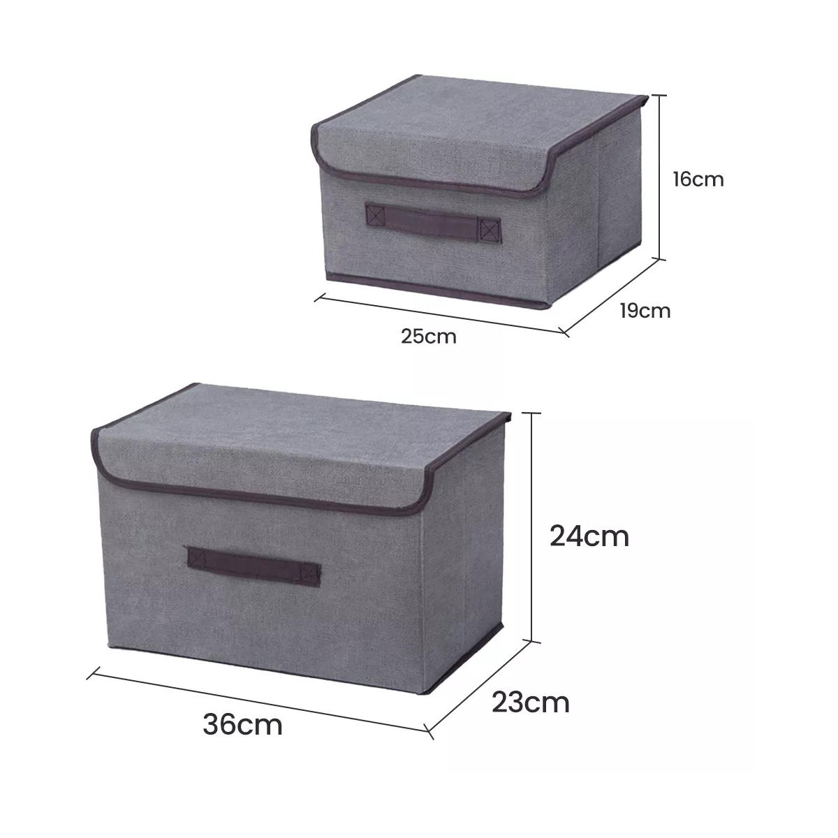 Foto 3 pulgar | 6 Unidades Cajas Organizadoras De Tela Plegables Con Tapas Eo Safe Imports Esi-14996 Gris