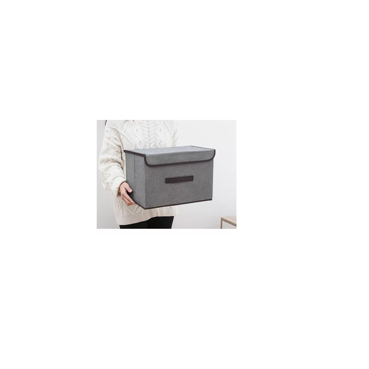 Foto 4 pulgar | 6 Unidades Cajas Organizadoras De Tela Plegables Con Tapas Eo Safe Imports Esi-14996 Gris