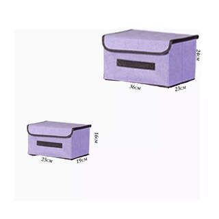 Foto 2 | Cajas De Almacenamiento De Tela Plegables Con Tapas 6 Pza Eo Safe Imports Esi-14998 Purpura