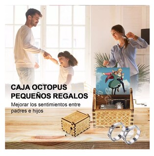Foto 4 | Caja Musical Sophie Y Howl Castillo Ambulante + Anillo 3 Pzs, Cafe Claro/plata