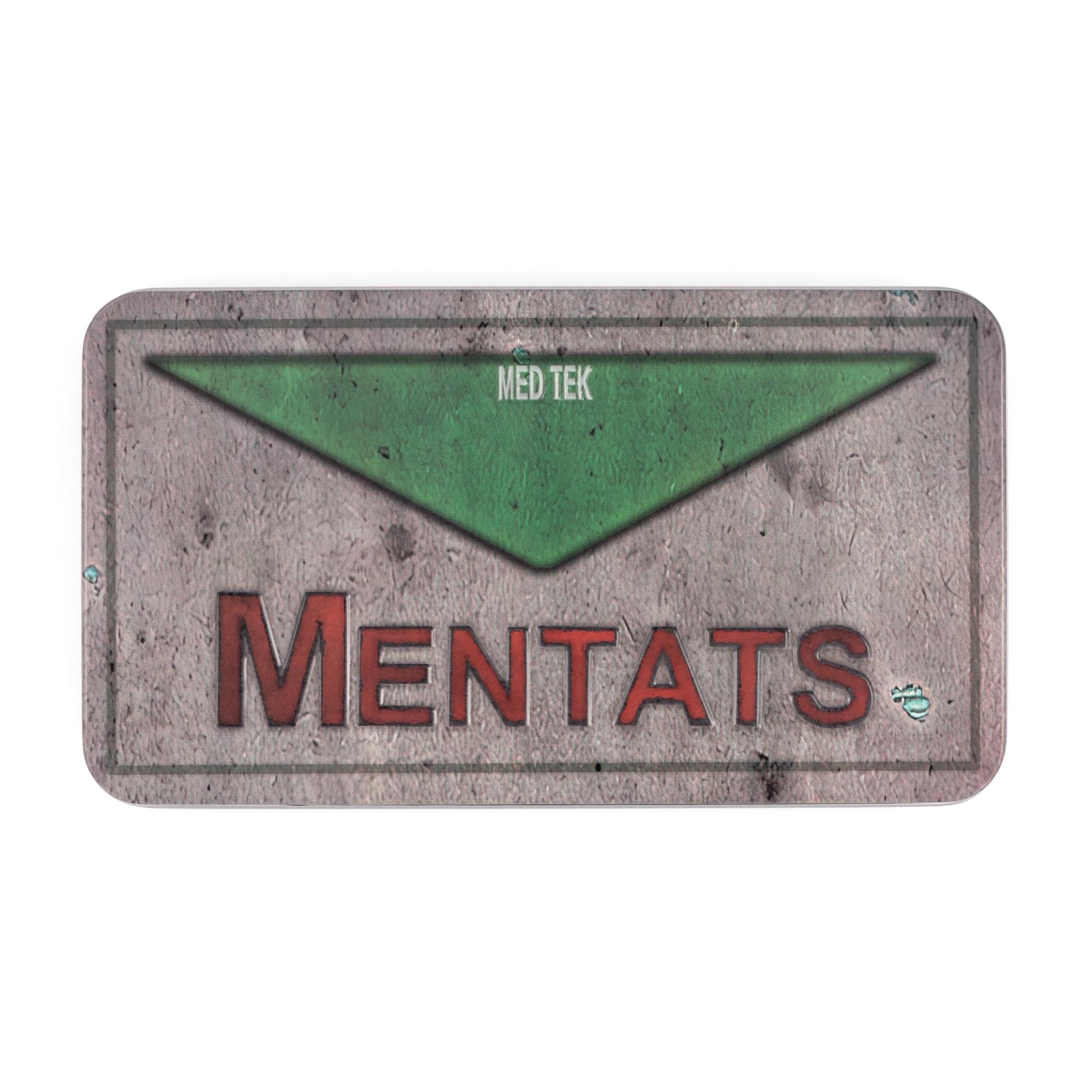 Foto 4 pulgar | Plato De Metal Storage Tin Réplica De Fallout Mentats - Venta Internacional.