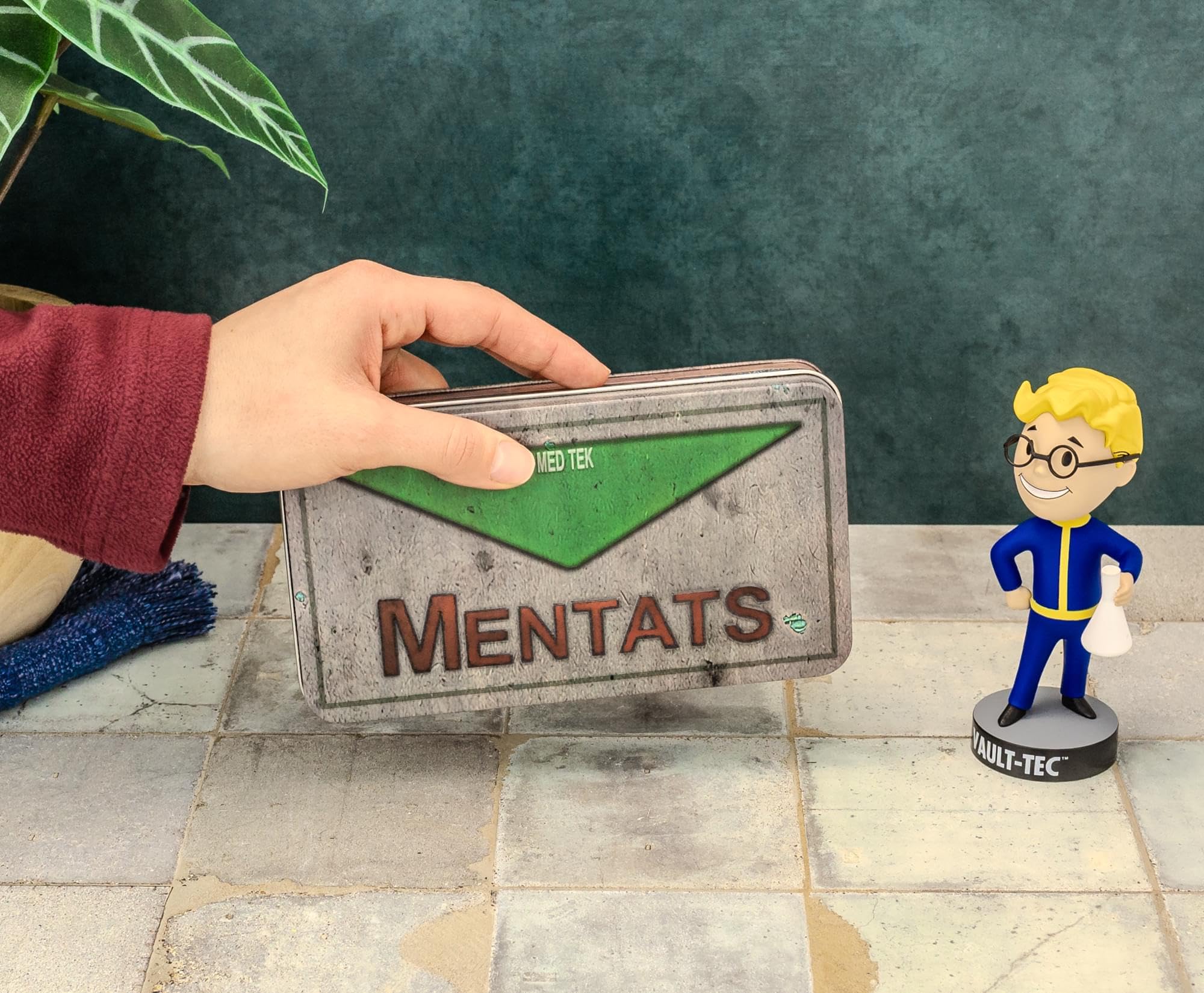 Foto 8 pulgar | Plato De Metal Storage Tin Réplica De Fallout Mentats - Venta Internacional.
