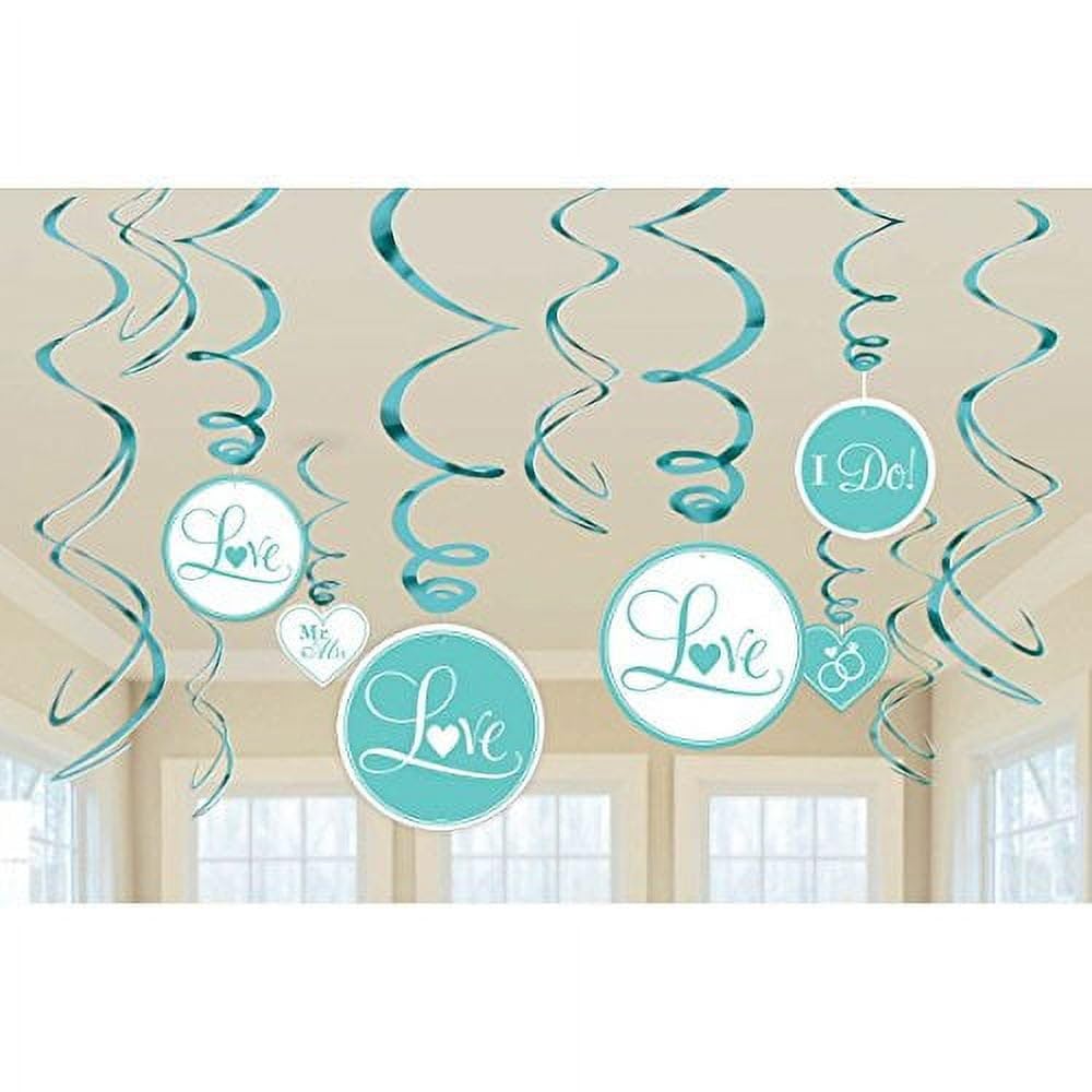Decoraciones Colgantes En Espiral Amscan Tiffany Robin Egg Blue - Venta Internacional.