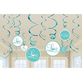 Foto 1 | Decoraciones Colgantes En Espiral Amscan Tiffany Robin Egg Blue - Venta Internacional.