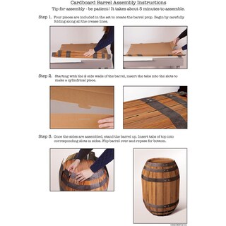 Foto 3 | Botella De Madera De Cartón Corrugado Photo Prop Beistle - Venta Internacional.