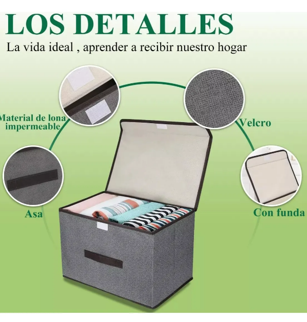 Foto 3 pulgar | Cajas Organizadoras Plegables de Tela Xtellar 6 Piezas