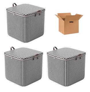 Foto 1 | 3 Bolsas Organizador Belug Ropa Almacenamiento Blanco Negro
