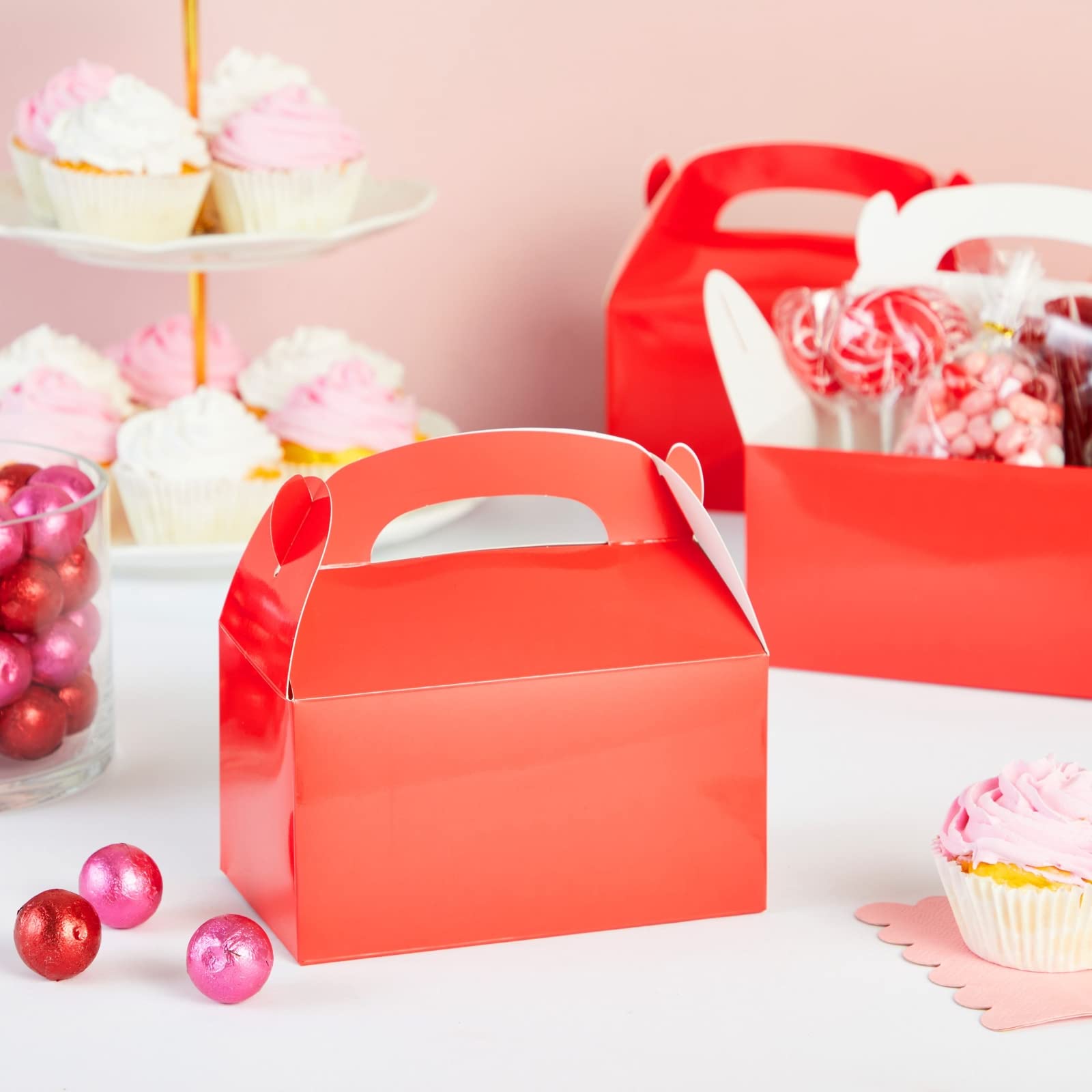 Foto 2 | Treat Boxes Juvale Sustainable Greetings, Paquete De 24 Unidades, Color Rojo - Venta Internacional.