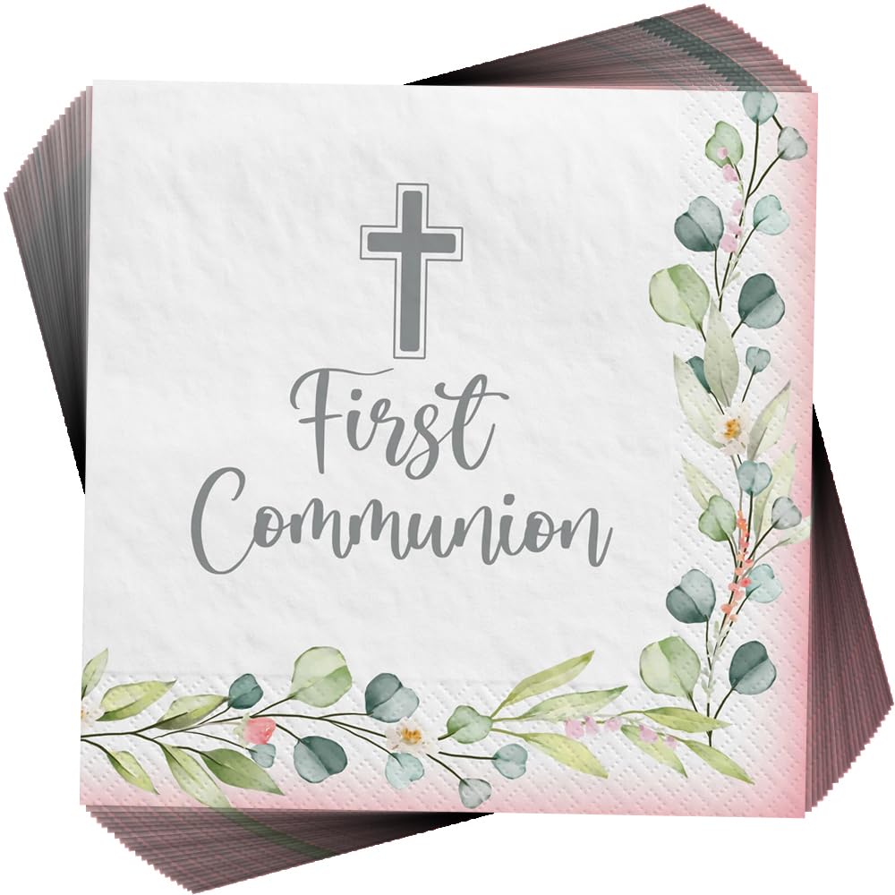 Foto 2 pulgar | Servilletas Amscan My First Communion, 16,5 X 16,5 Cm, 40 Unidades - Venta Internacional.