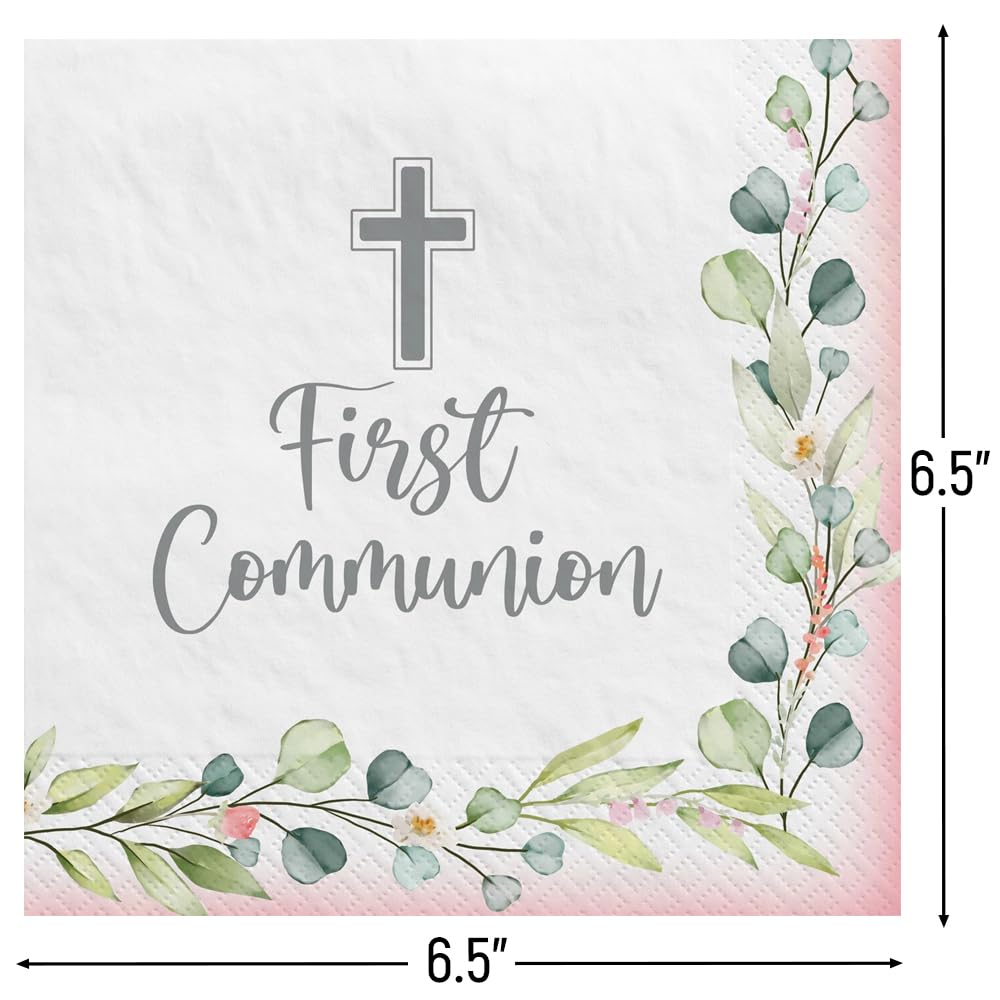 Foto 3 pulgar | Servilletas Amscan My First Communion, 16,5 X 16,5 Cm, 40 Unidades - Venta Internacional.