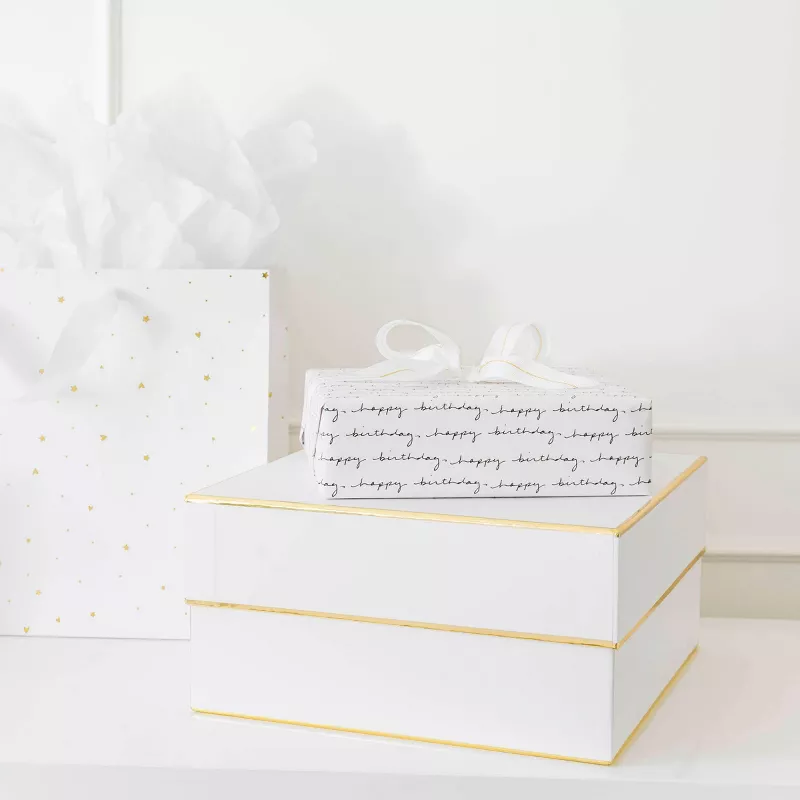 Foto 5 pulgar | 2 Cajas De Regalo Sorpresa Forma Cuadrada Blanca Con Dorado