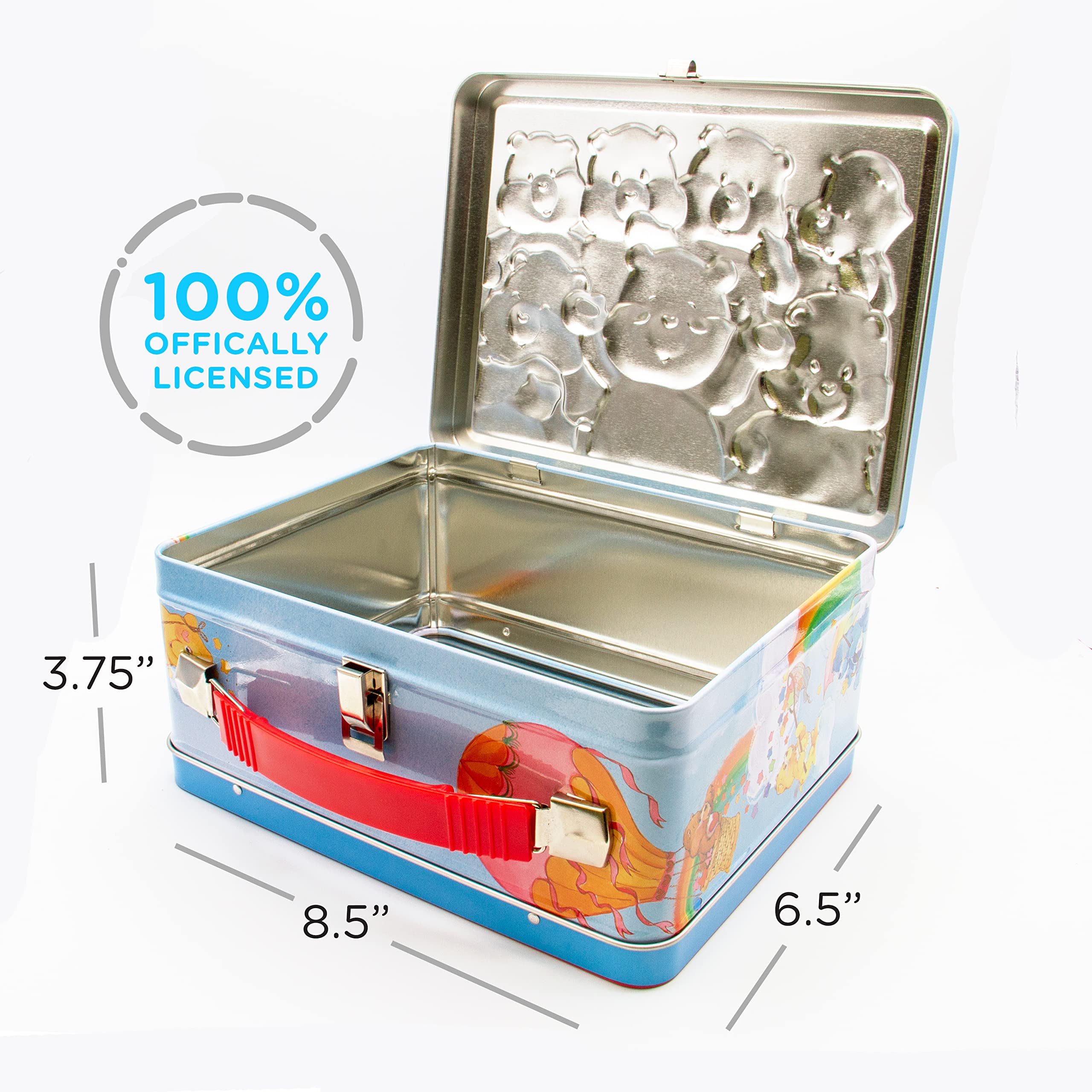 Foto 2 | Caja De Almacenamiento Aquarius Care Bears Fun Box De Lata Resistente - Venta Internacional.