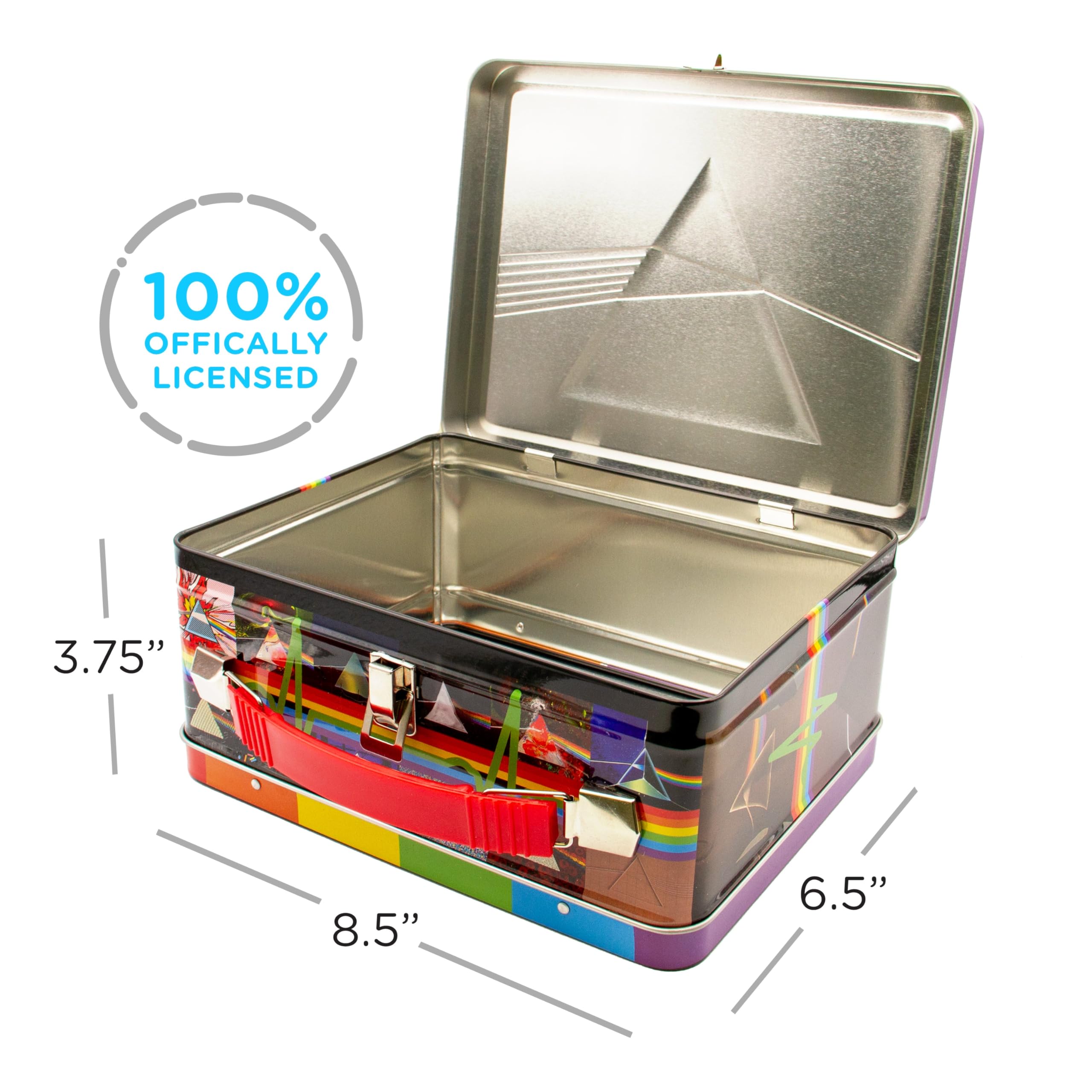 Foto 2 | Caja De Almacenamiento Aquarius Pink Floyd Dsom Fun Box De Lata Con Asa - Venta Internacional.