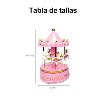 Foto 4 | Caja De Música Carrusel De Fantasía Eo Safe Imports Esi-20512 Rosa