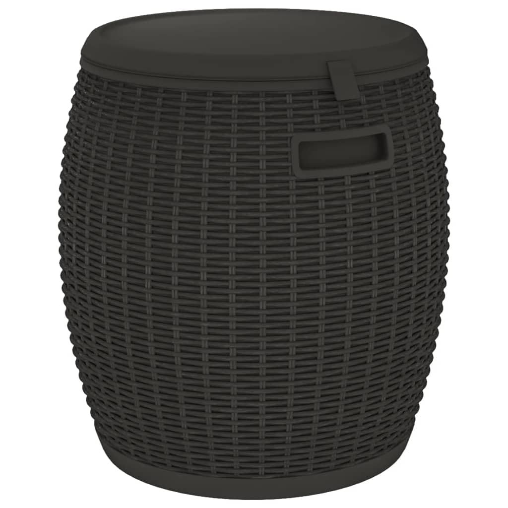 Foto 1 | Caja De Almacenamiento Para Patio Vidaxl 4 En 1  Polipropileno Negro  37 L - Venta Internacional.