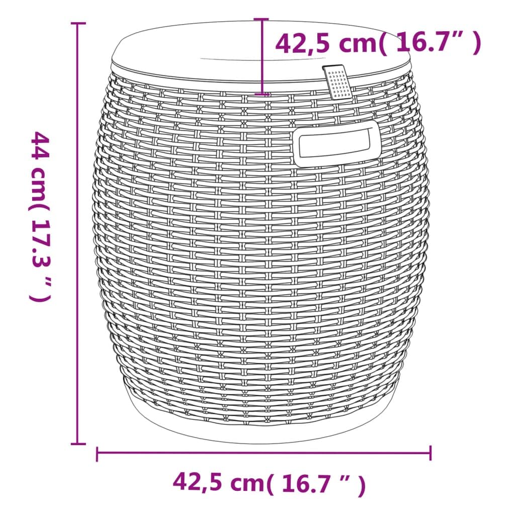 Foto 5 pulgar | Caja De Almacenamiento Para Patio Vidaxl 4 En 1  Polipropileno Negro  37 L - Venta Internacional.
