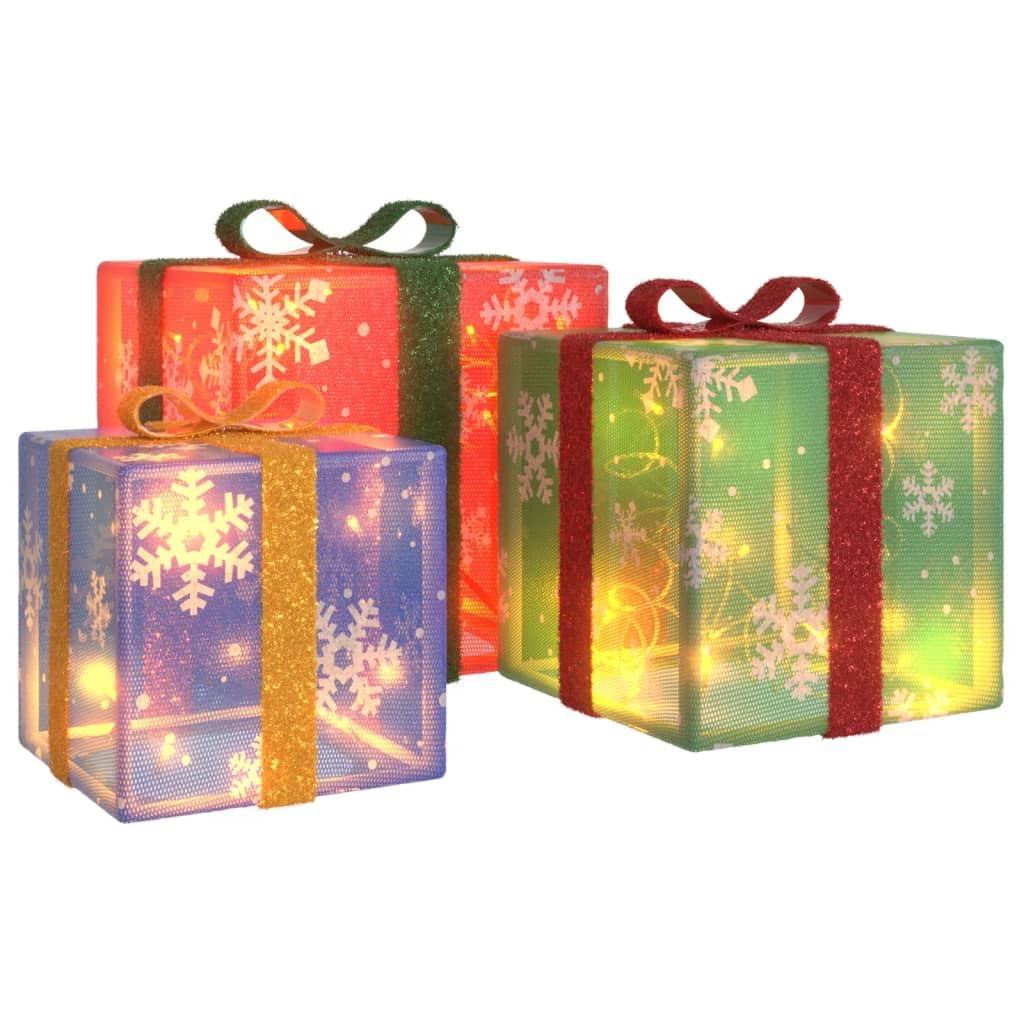 Foto 2 pulgar | Cajas Navideñas Iluminadas Vidaxl  Juego De 3 64 Luces Led - Venta Internacional.