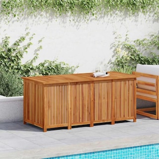 Foto 2 | Caja De Almacenamiento De Jardín Vidaxl Para Exteriores De Madera Maciza De Acacia 200 X 80 X 75 Cm - Venta Interna