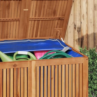 Foto 4 | Caja De Almacenamiento De Jardín Vidaxl Para Exteriores De Madera Maciza De Acacia 200 X 80 X 75 Cm - Venta Interna