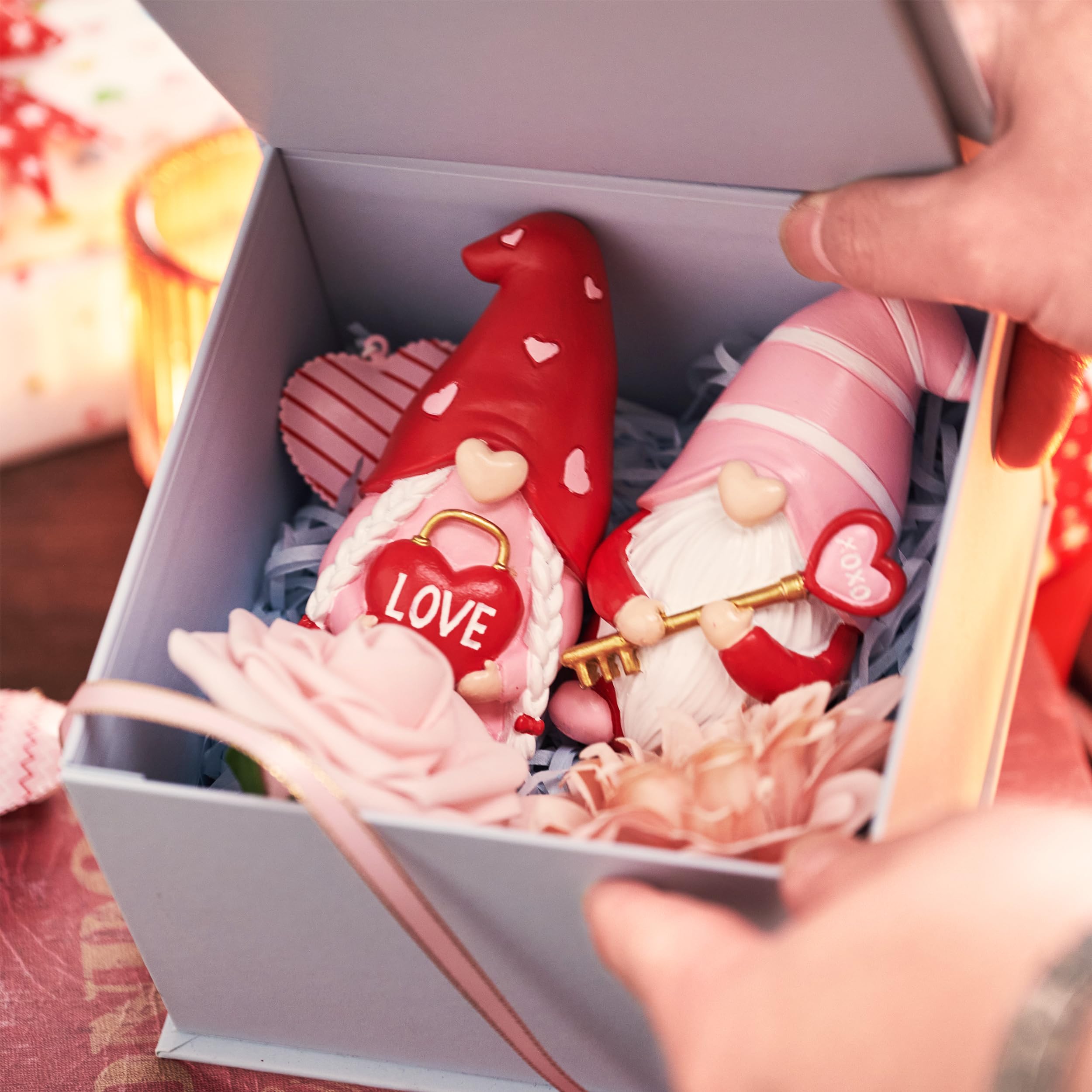 Foto 6 | Set Decorativo De Gnomos Valery Madelyn Para El Día De San Valentín, 11 Cm - Venta Internacional.