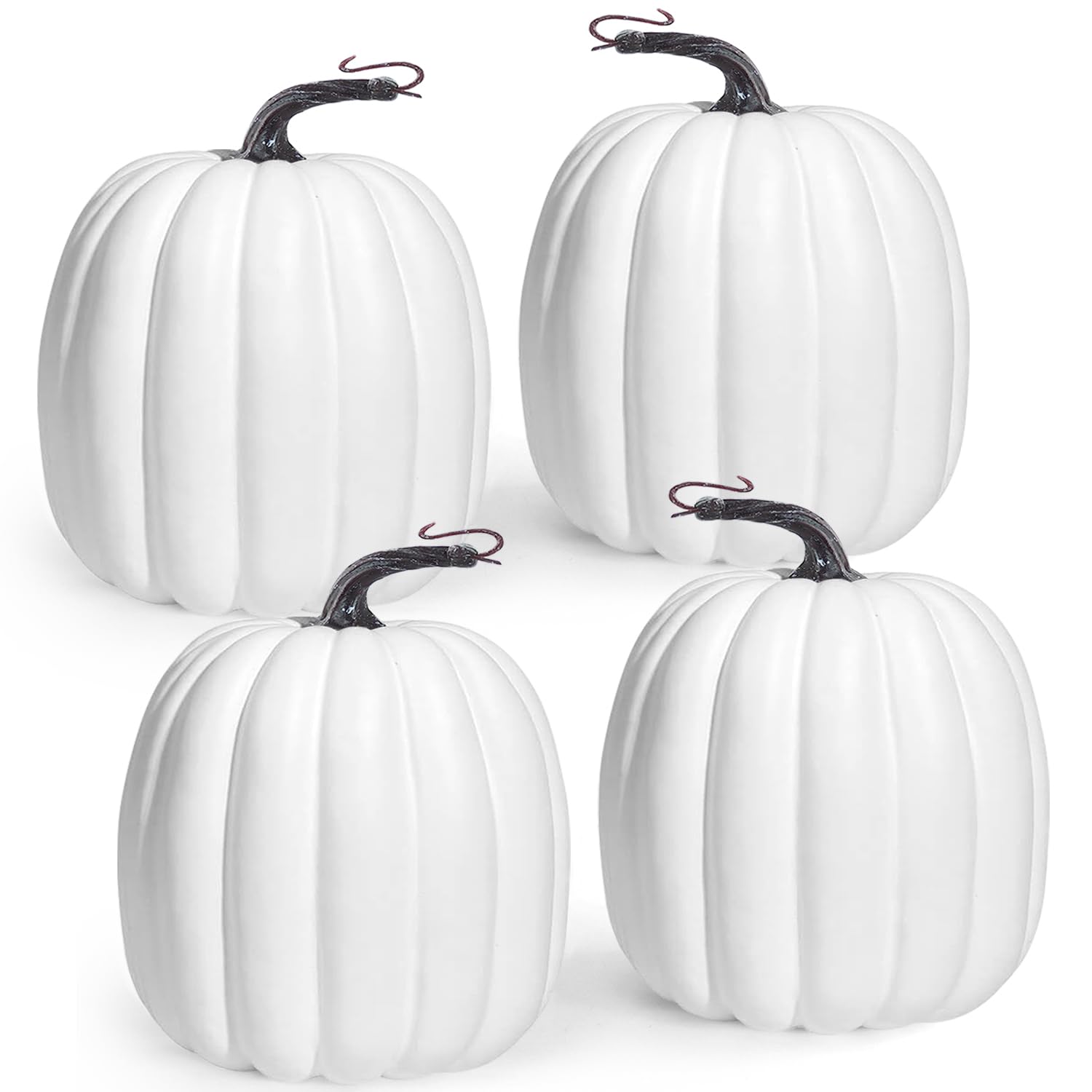 Calabazas Decorativas Artmag Blancas 4 Piezas-Venta Internacional