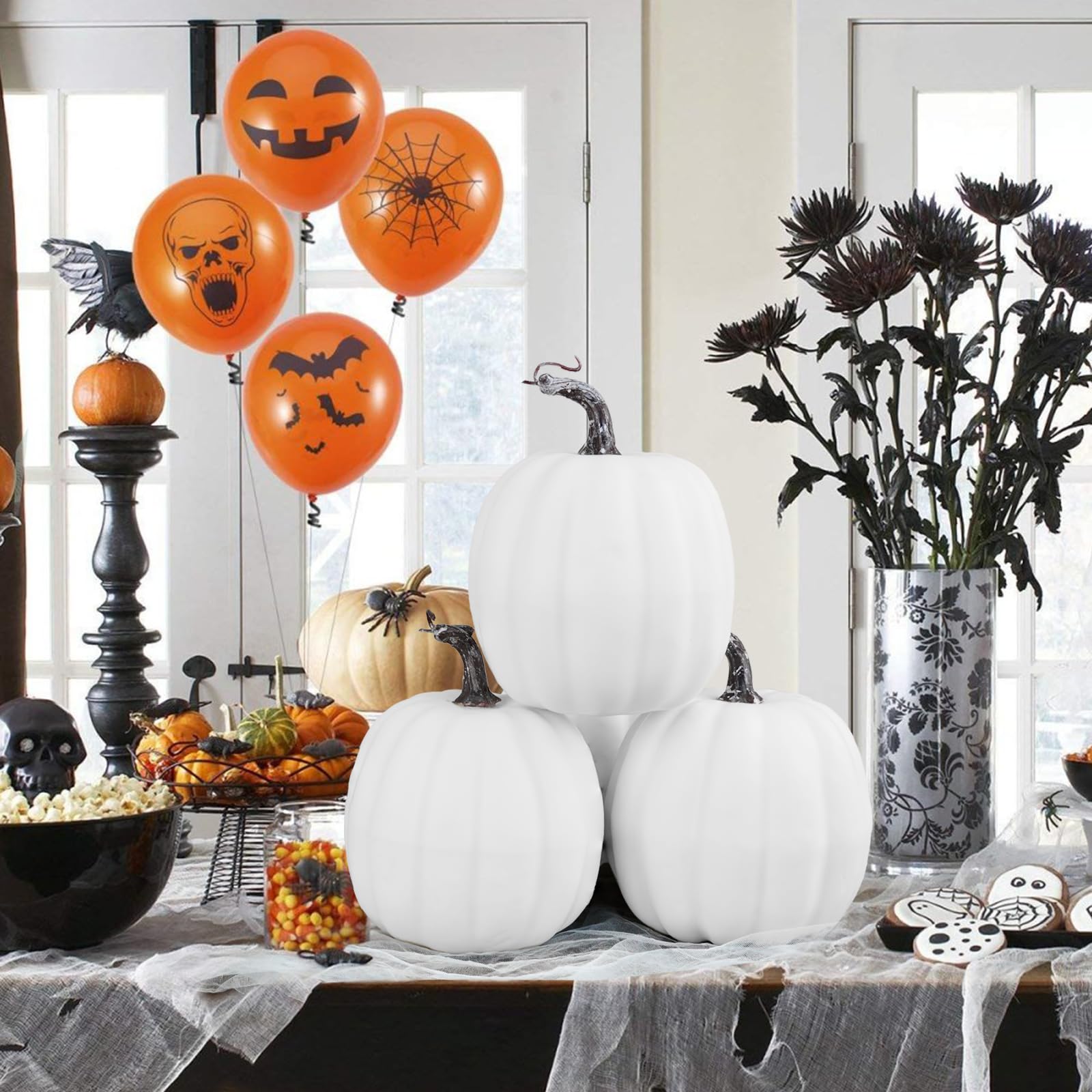 Foto 6 pulgar | Calabazas Decorativas Artmag Blancas 4 Piezas-Venta Internacional
