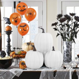 Foto 5 | Calabazas Decorativas Artmag Blancas 4 Piezas-Venta Internacional