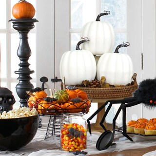 Foto 6 | Calabazas Decorativas Artmag Blancas 4 Piezas-Venta Internacional
