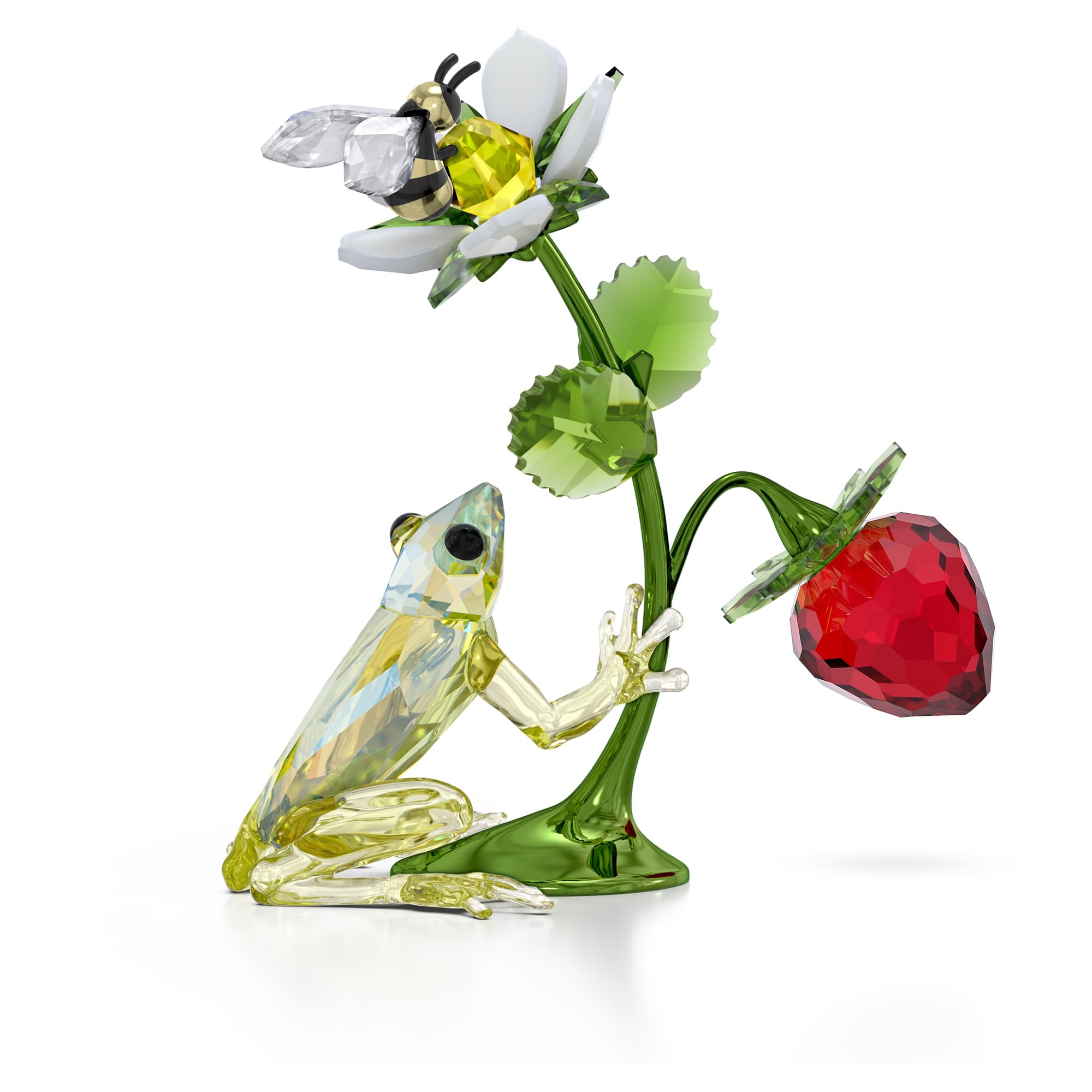 Foto 2 pulgar | Figura Swarovski Idyllia Con Forma De Rana, Abeja Y Fresa - Venta Internacional.