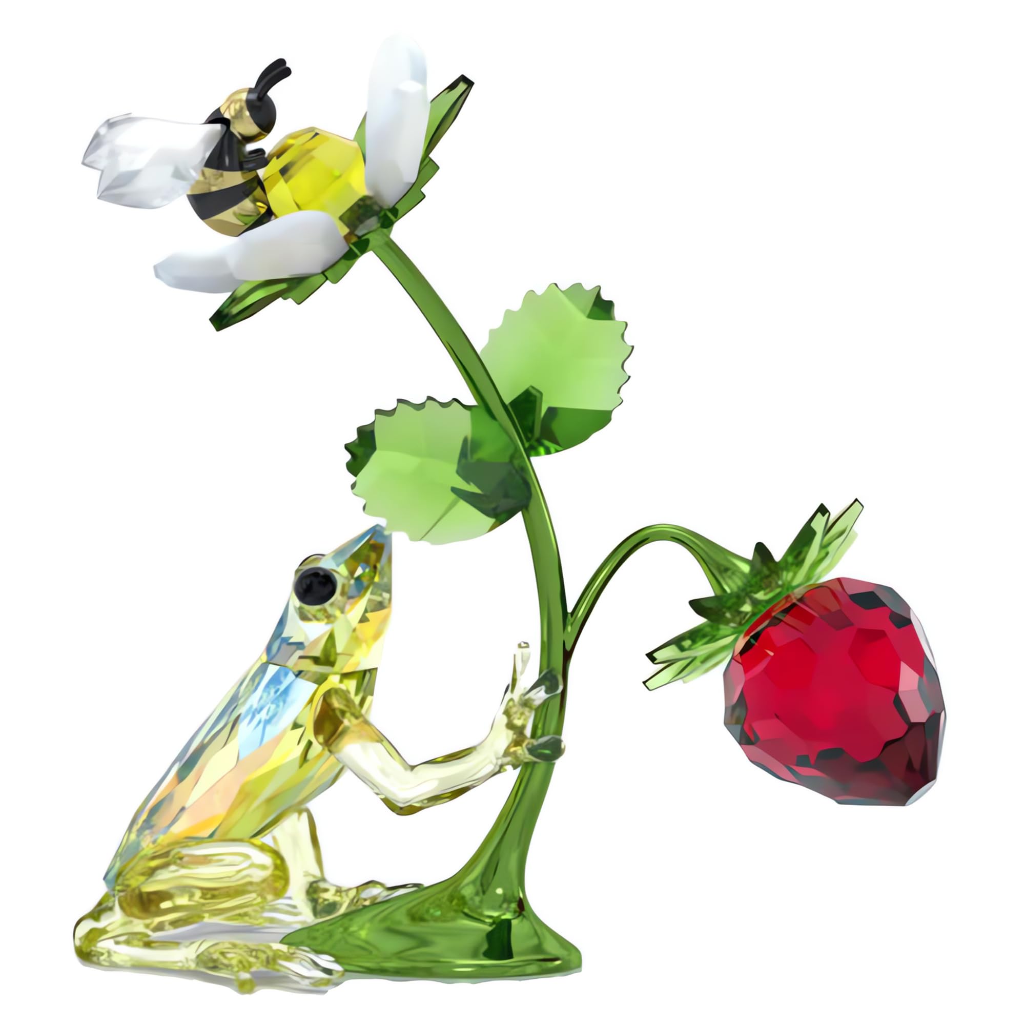 Foto 3 pulgar | Figura Swarovski Idyllia Con Forma De Rana, Abeja Y Fresa - Venta Internacional.
