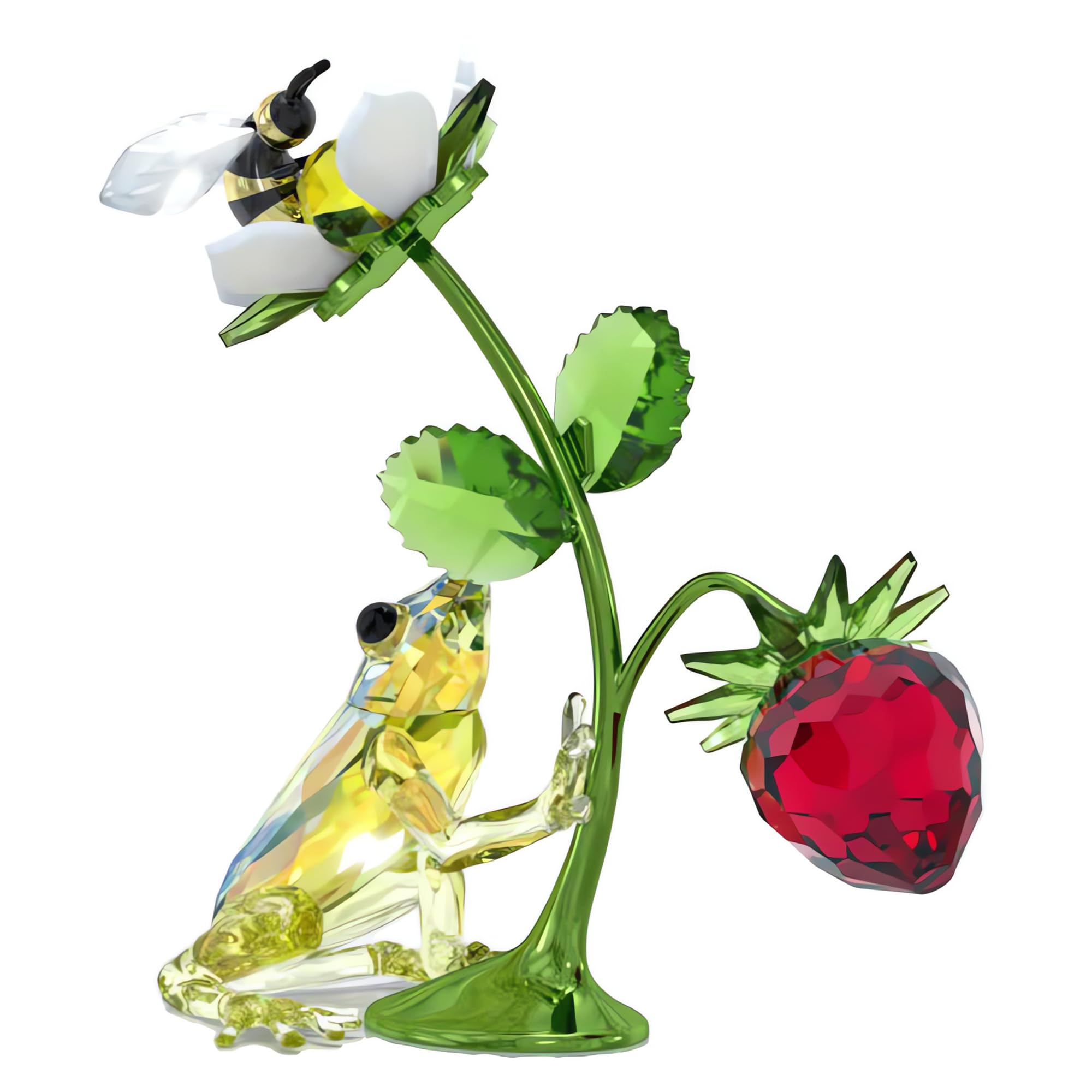 Foto 4 pulgar | Figura Swarovski Idyllia Con Forma De Rana, Abeja Y Fresa - Venta Internacional.