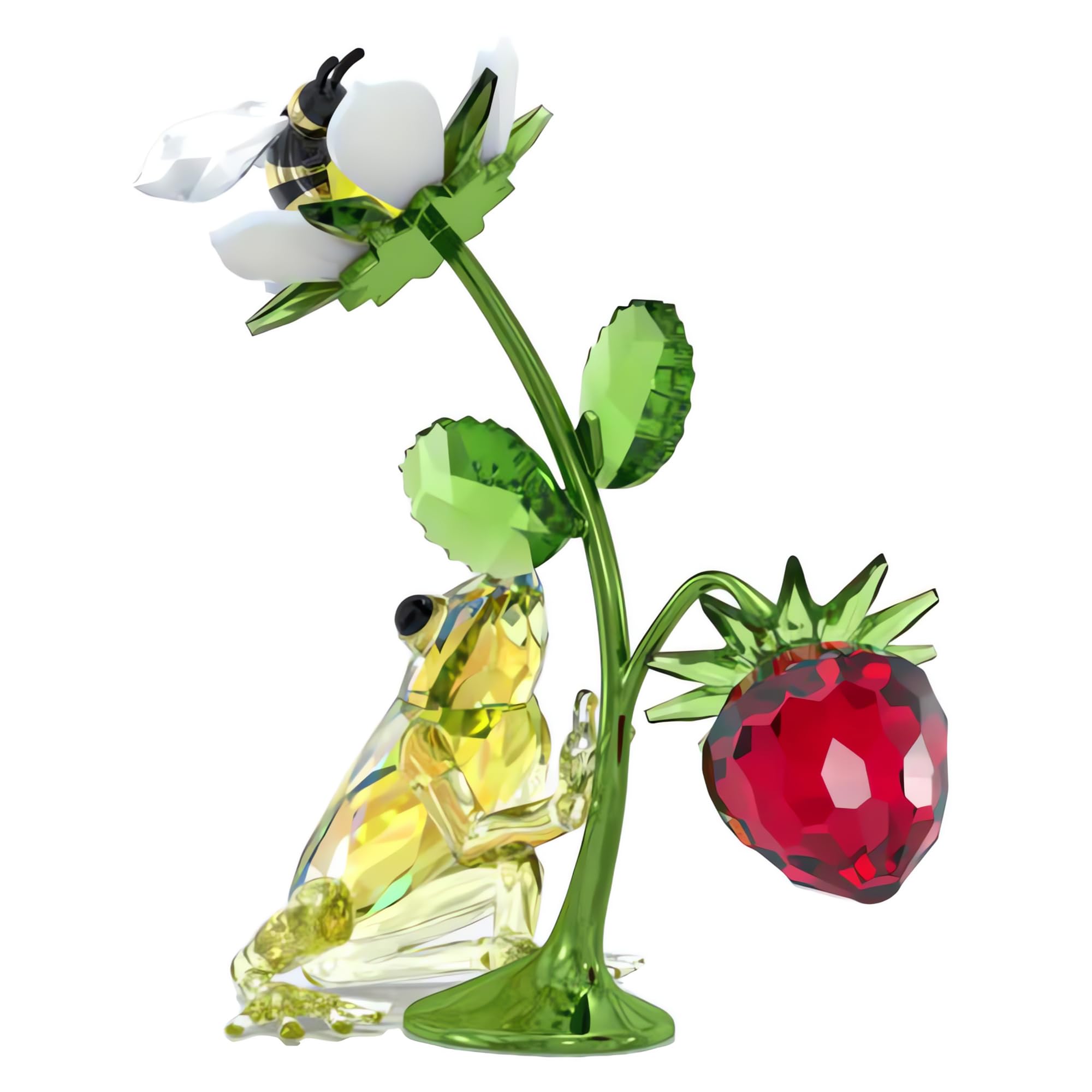 Foto 5 pulgar | Figura Swarovski Idyllia Con Forma De Rana, Abeja Y Fresa - Venta Internacional.