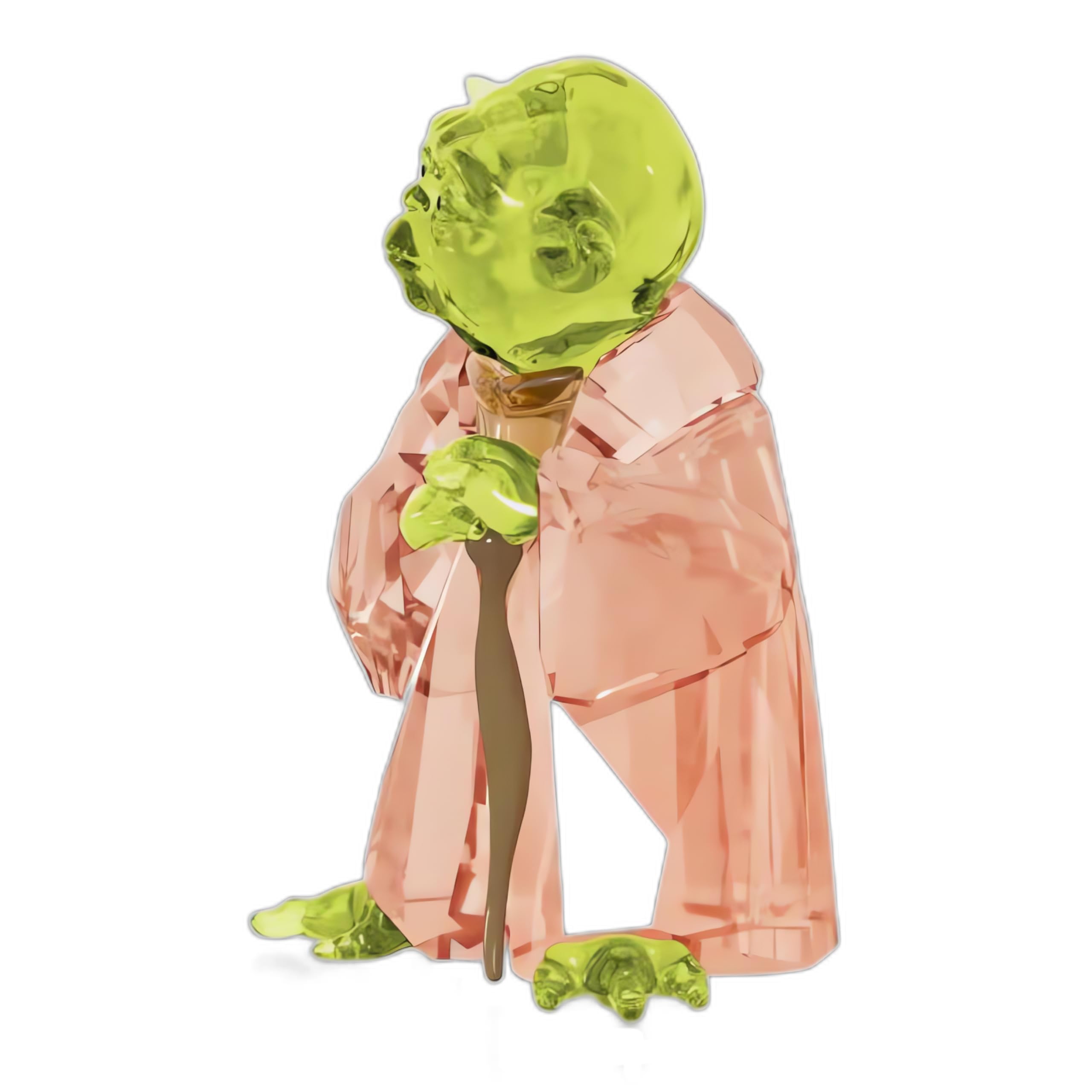 Foto 3 pulgar | Figura De Cristal Swarovski Star Wars Master Yoda Con Cristales - Venta Internacional.