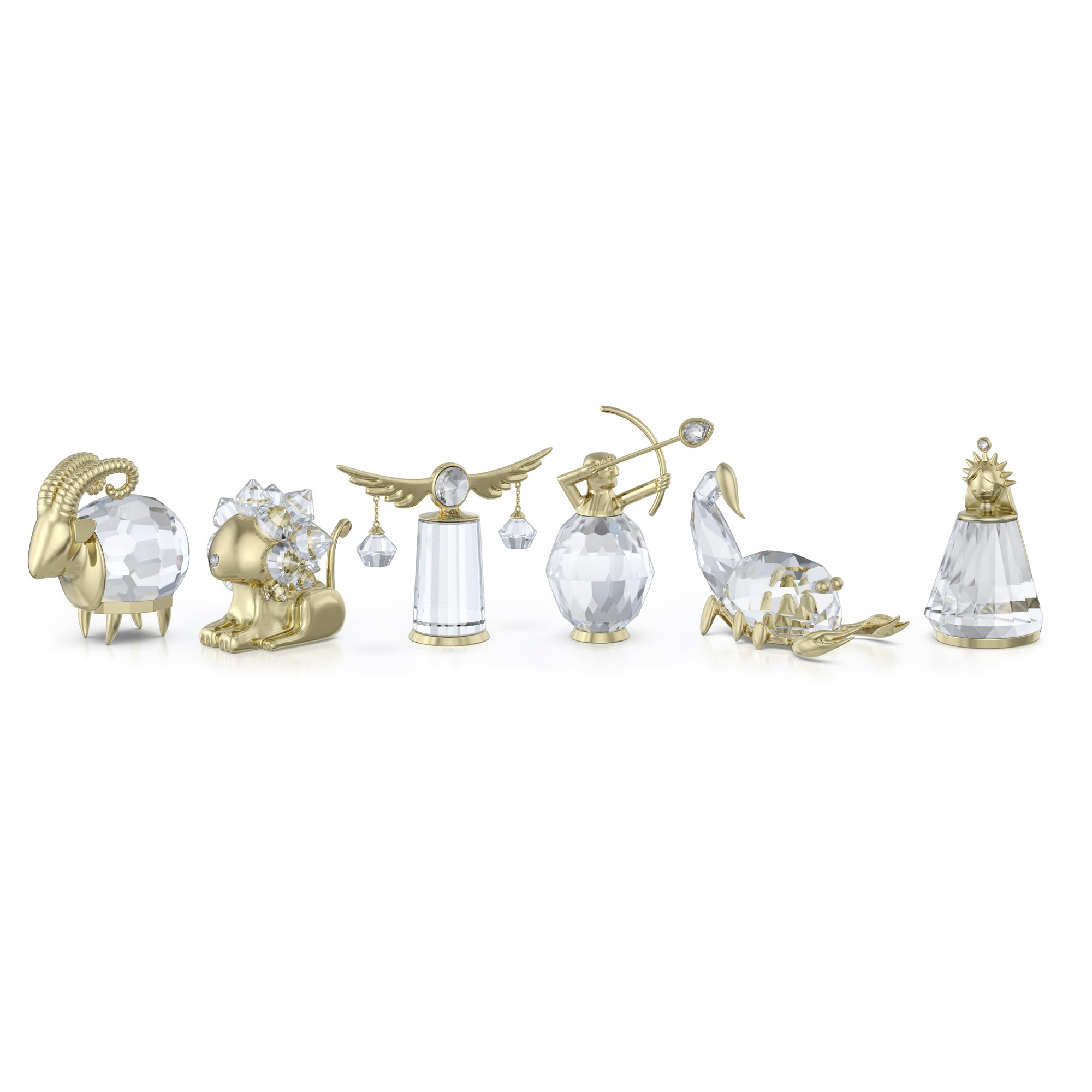 Foto 6 pulgar | Figura Del Zodiaco Capricornio De Swarovski Con Metal Dorado - Venta Internacional.
